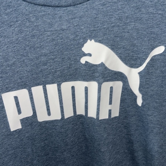 3/10$🌹🌹🌹PUMA Men’s Logo Blue T-Shirt - Picture 3 of 6